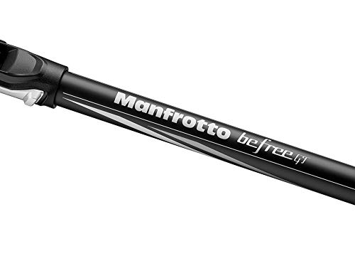 Manfrotto MKBFRTA4GT-BH Befree Advanced GT Trépied de Voyage - Fermeture Twist MLock - Rotule Ball pour Canon, Nikon, Sony, Réflex, Compact, Hybride - Charge Max 12kg - Sac inclus - Aluminium - Noir - Image 6