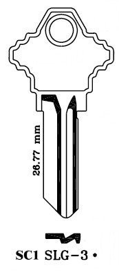 Schlage Sc1 Key Blanks Box 250 By Jma #TOP4