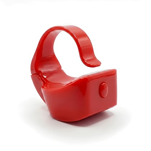 Image of Digital Ring Counter, LCD Display, Finger Tally Clicker for Meditation and Prayer, Ring Style (Pack of 1) (Red)