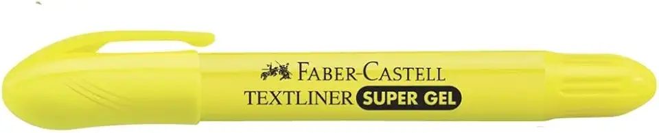 Caneta Marca Texto Gel, Faber-Castell, SuperSoft, SM/1557, Amarelo, 1 Unidade