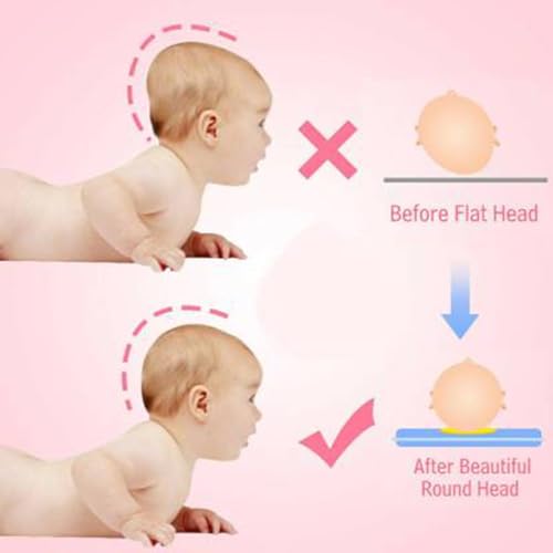 Image of Mustard Seed Pillow for New Born Baby, Ideal for Round Head Shaping Seed Pillow with Foam Cotton Cover for 0 to 12 Months Babies (Seed)