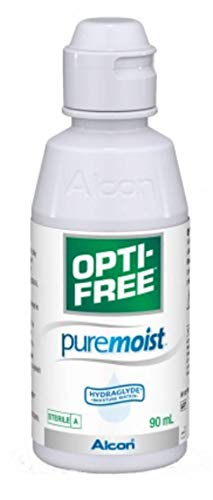 Opti-Free PureMoist - Contact Lenses Solution - Optifree - Clean, Disinfict, ReCondition, Retain Moisture, Contact Lenses - 90ml (BUNDLES OFFER - Limited Time Offer) (4)