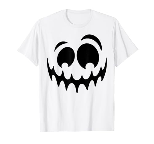 Disfraz de Fantasma de Halloween Cara Divertida Niños Camiseta