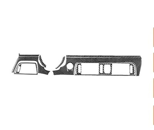 Insertions carbone BMW Série 6 F12 F13 RHD cache ventilation tableau de bord