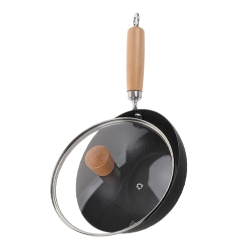 Wok de Hierro Fundido con Tapa Diseño Compacto miniatura 1