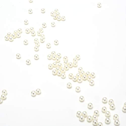 image for Sooyee Art Faux Pearls 2100+Pcs 6mm Ivory Loose Beads no Hole for Vase