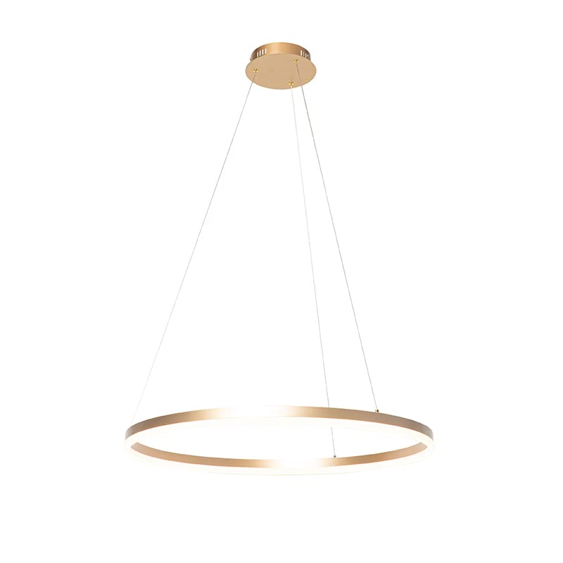 Lustre suspension LED design laiton doré de diamètre 60 cm - 3