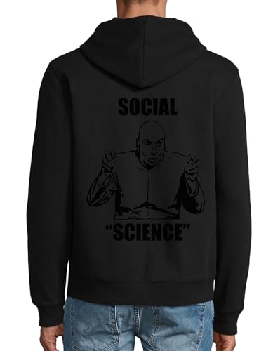 Sweat à capuche sciences sociales noir le cadeau drôle idéal pour diplômé et prof