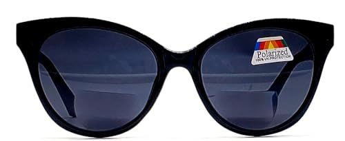 Poarlized Bifocal Black Sunglasses for Women Cat Eyes Vintage Reading Glasses Trendy UV400 Block Driving Outdoor3