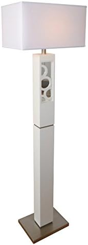 Nova Lighting 2010041 Transitional Nemo Floor Lamp, White Gloss