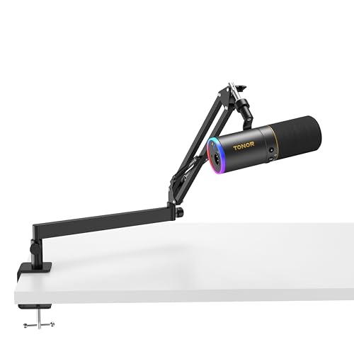 TONOR Dynamic Podcast Microphone, XLR/USB Mic for Recording, Streaming, XLR Cardioid Studio Mic with...
