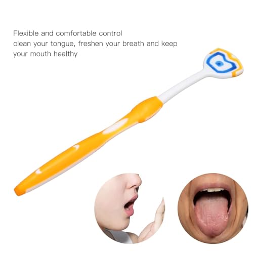 Spazzola per lingua da 10 pezzi, raschietto per