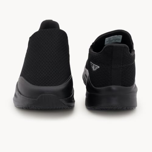 Image of Red Tape Women's Black Walking Slip-On Shoes | Lightweight Mesh Walking Shoes | Black | 6 UK