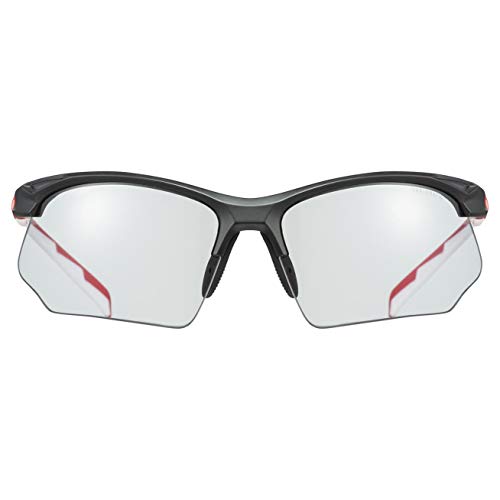 Uvex sportstyle 802 V Sportbrille, black red/smoke, one size – Ansicht 2
