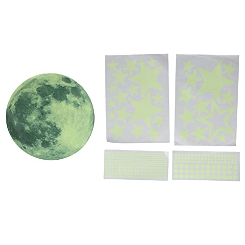 Set brillante de 435 vinilos luna y estrellas para pared