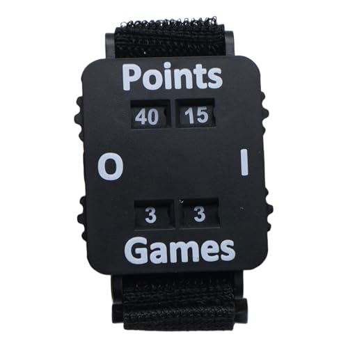 Contador manual portátil para cricket y pickleball, pulsera ajustable negra miniatura 1