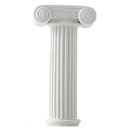 Poetance Velas Decorativas Candelabro de Columna Romana de Porcelana Blanca Mesa de...