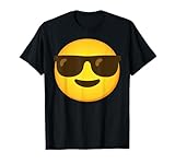 Emoticon Cool Smiling Face with Sunglasses T-Shirt