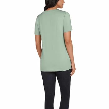 Matty M Ladies' Twist Knot Top (Green, XLarge) at Amazon
