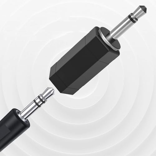 Image of MX 2.5mm Male to 3.5mm Female Audio Adapter Converter, Stereo /Mono AUX Jack for Headphones, Earphones, Headsets, Speakers & Audio Systems, Durable Metal Connector, Plug & Play (Pack of 2)