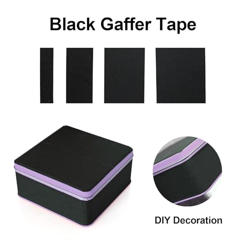 Image of JIALAI HOME Black Gaffers Tape 3 inch - 30 Yards x 3 inches - 2 Pack Black Gaff Tape, Multipurpose Waterproof Rubber Adhesive No Residue Non-Reflective Matte Gaffer Tape
