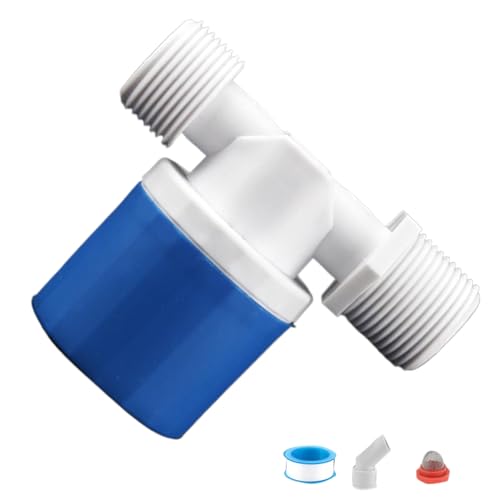Rrlihjgu Vanne à flotteur - Vanne à flotteur de contrôle de niveau pour réservoirs d'eau, accessoires de tuyauterie automatiques de précision intégrés pour réservoirs domestiques, tours, bassins
