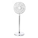 Kamome Ventilator Living, Standventilator, Tischventilator, extrem leise: 8,7dB, stufenlos einstellbar, höhenverstellbar, horizontale Schwingung, Timer, Abschaltautomatik, Aroma-Fach, Fernbedienung