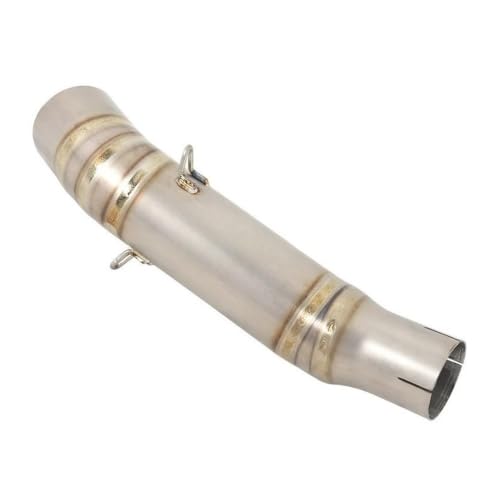 Tubo de escape medio de 51mm en acero inoxidable pulido para gama Honda CB300R 18-23