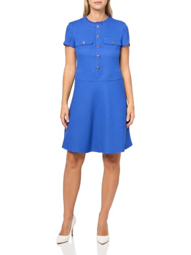 Image of Tommy Hilfiger Women's Short Sleeve Fit and Flare Shirt Dress