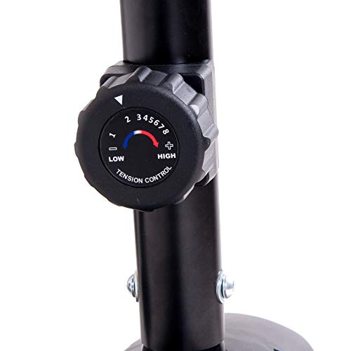 Body Champ Magnetic Recumbent Bike, Low-Impact Gym Equipment for Home, Indoor Cycle Machine and Stationary Bike for Cardio Fitness BRB2866, Black, Gray, Silver, Red