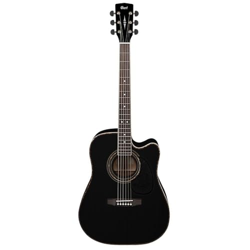 Image of Cort AD880CE Cutaway Electro Acoustic Guitar with Gig-Bag, Polishing Cloth, Strap, Picks & E-Book - Black