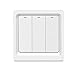 Produktbild BlumWay WiFi Smart Wireless Lichtschalter, einfache Installation in der Wand, kein Hub erforderlich, kompatibel mit Alexa Echo und Google Assistant (Lichtschalter - 3 Gang)