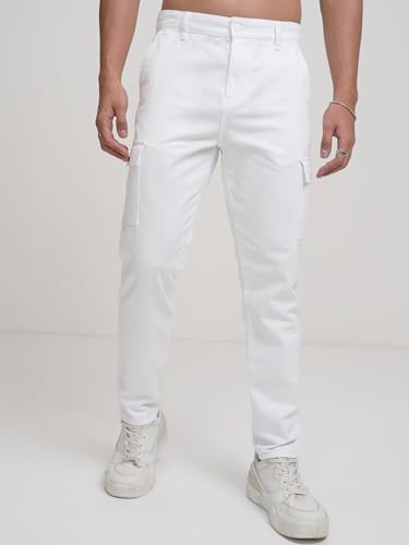Image of Highlander Men's Tapered Fit | Cargo Trousers | Sleek & Functional | Utility Pockets | Trouser for Men | Men Trousers