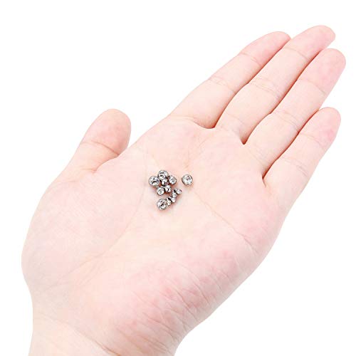 Dyknasz 12PCS 14G Grade 23 Titanium Dermal Anchor Tops Internally Threaded Clear Gem for Women Men3