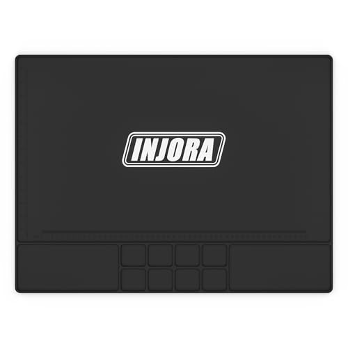 INJORA RC Silicone Pit Mat Repair Work Mat Soldering Mat for RC Car Upgrade (600x450mm)
