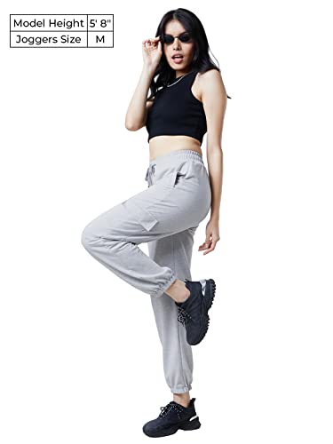 Image of The Souled Store Women's Mid Rise Regular Joggers