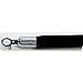 QueueWay - QWAYROPE-33-6-1P - Velour Barrier Rope, Black Rope Color, Polished Chrome Snap End End Style