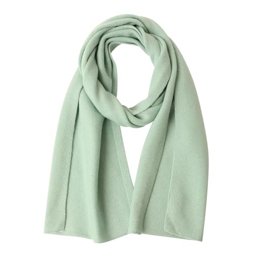 NUOHEMULE 100% Pure Cashmere Scarf for Women, Women’s Cashmere Warm Scarf for Fall Winter, Soft Knitted Travel Warp with Premium Gift Packaging, Ladies Scarves for Women Cold Weather Lightweight