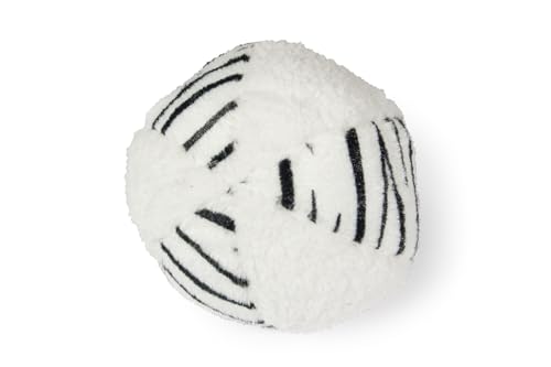 Karlie Safari Ball, Hundespielzeug, Plüsch, Weiß/schwarz, Durchm.11 cm