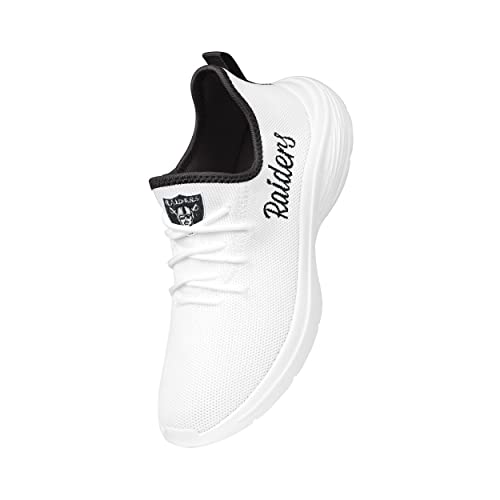 Image of FOCO NFL Womens NFL Team Logo White Athletic Shoes Sneakers
