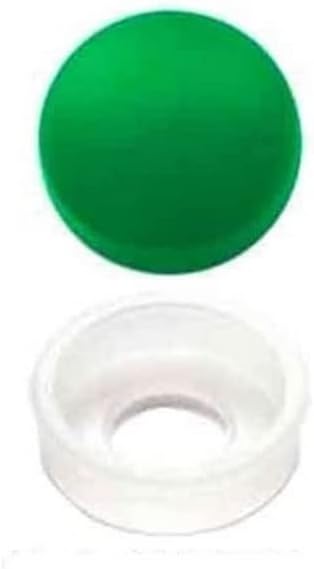 64 Vivid Green License Plate Frame Screw Covers & Snap Washers for SAE Fasteners Model-PYT-8888-5067