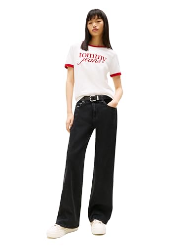 Tommy Jeans Women's Mia Mid Rise Relaxed Straight Jeans3