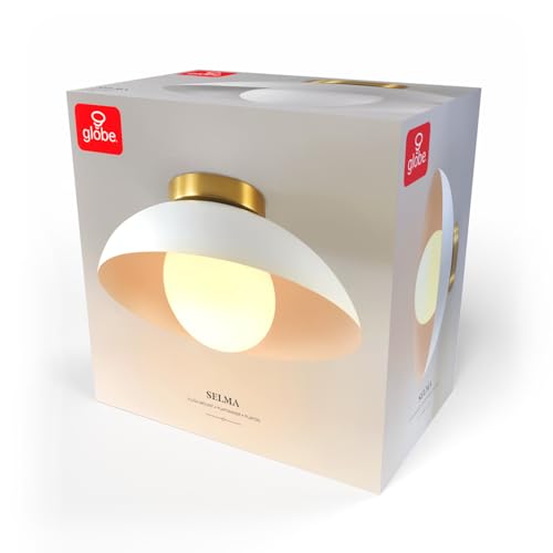 Plafonnier encastrable blanc mat Globe Electric 66000159
