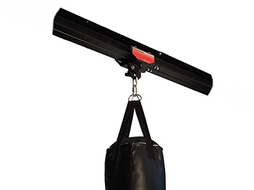 Firstlaw Fitness I-Beam Rolling Mount & 4 Feet Rail - with Remote Brake System - RED Rolling Mount - Made in The USA