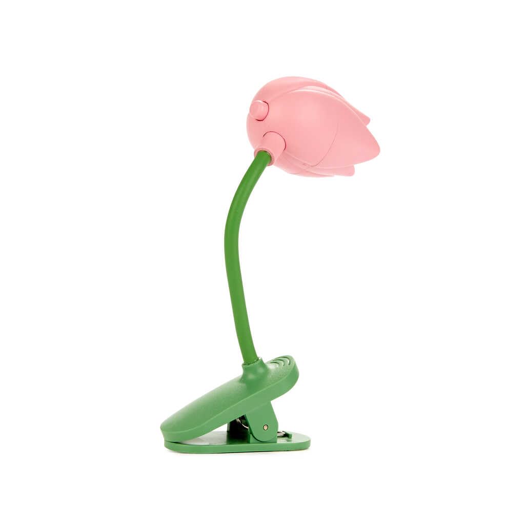 Balvi Lampada Flessibile a Forma di Tulipano Rosa per Lettura