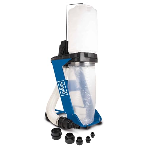 Scheppach DC500 Dust Extractor 550W 1150m/h Airflow 75L Collection Bag 2m Hose 6pc Adapter Set