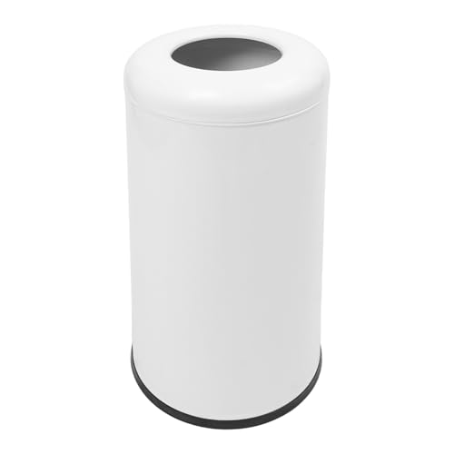 Caneca de basura comercial 58.6L acero inoxidable blanca
