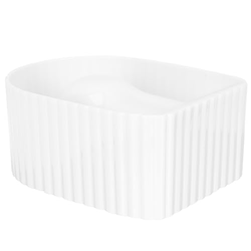 ULTECHNOVO Bol para Remojo de Uñas Acrílico Transparente para Manicura Cuenco de Baño para Quitar Esmalte y Suavizar Cutículas Herramienta para Cuidado de Manos Salón y Uso Doméstico Color