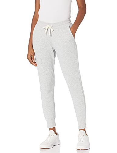 Amazon Essentials Women's Relaxed Fit Fleece Jogger Sweatpant, Light Grey Heather, Medium