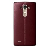 LG Leather Battery Cover for LG G4 - Burgundy Red